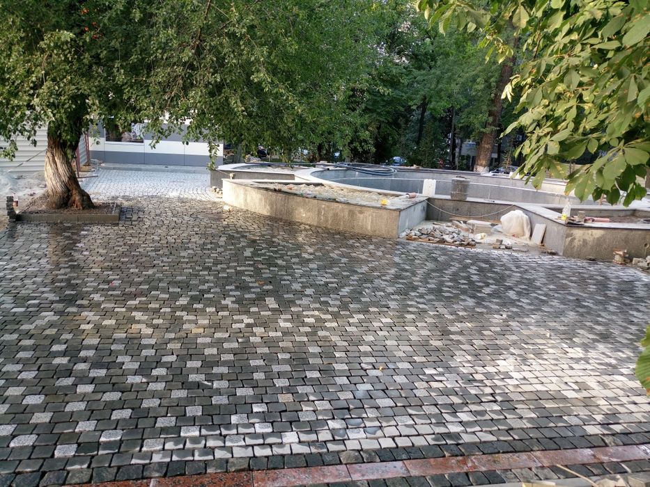 Французька бруківка Покостівка 10х10х5 (Пиляний верх) | Виробництво