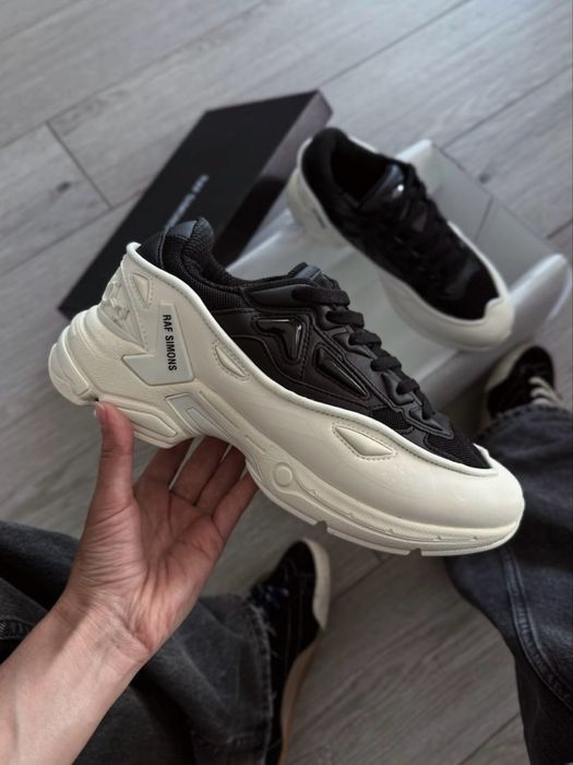 Преміум Якість! Кросівки Raf Simons Pharaxus White Black• Раф Сімонс (чорно-білі), raf simons