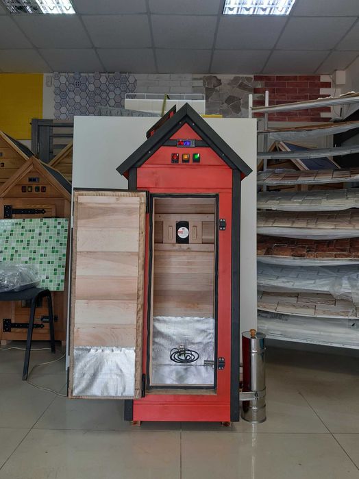 Электрическая коптильня горячего и холодного копчения на 25 кг.