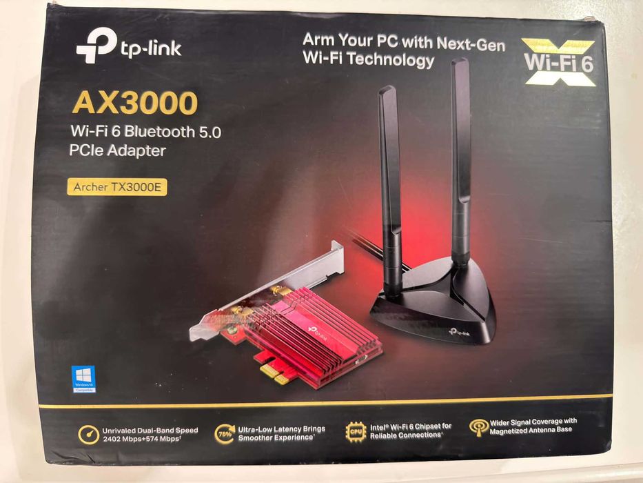 Karta sieciowa PCI express TP-LINK Archer AX3000 Wifi 6e