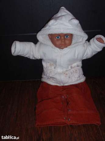 Kurteczka, kożuszek płaszczyk dla niemowlaka na chrzest i nie tylko