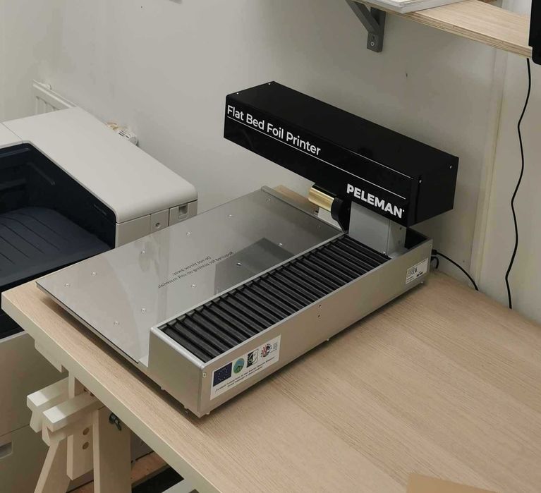 Złociarka Flat Bed Foil Printer PELEMAN drukarka, mało używana Naprawa ...