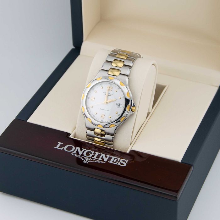 Męski Longines Conquest Stal / Złocony 37mm Kwarcowy Ref. L1.633.3