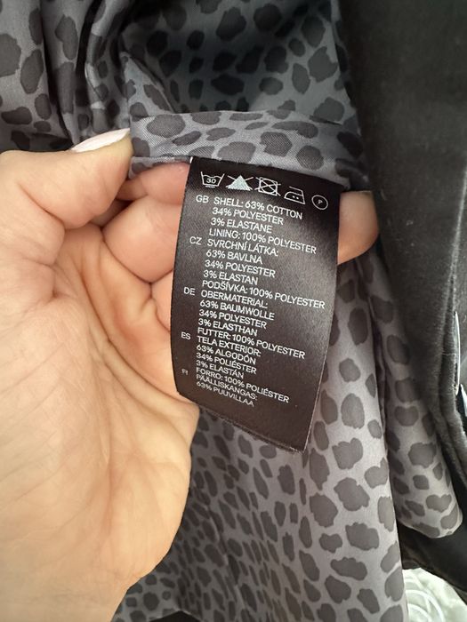 Żakiet czarny H&M 34