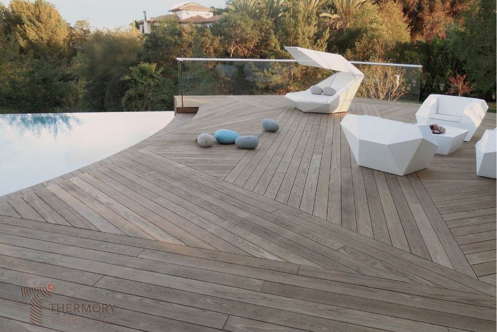 Deska Tarasowa Thermo Jesion gładki od Thermory