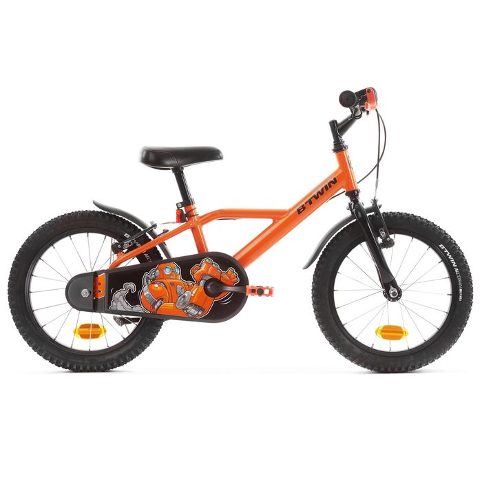 BICICLETA DE CRIANÇA 4-6 ANOS 500 ROBÔ 16 POLEGADAS