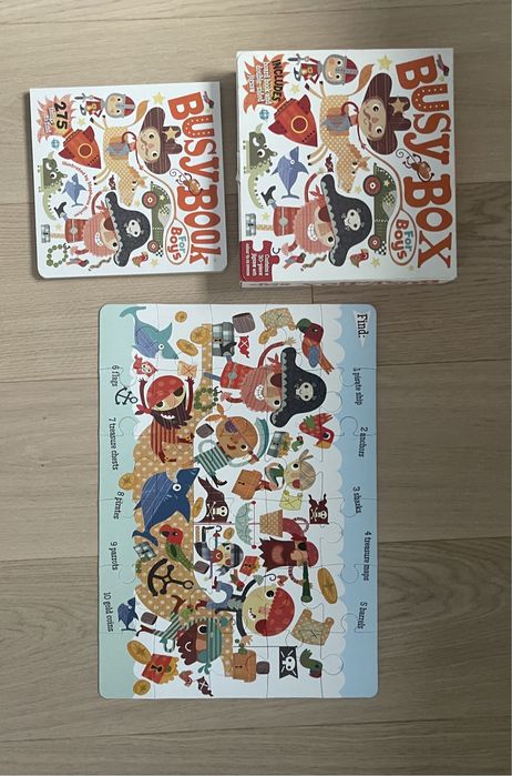 Puzzle plus ksiazka do nauki angielskiego