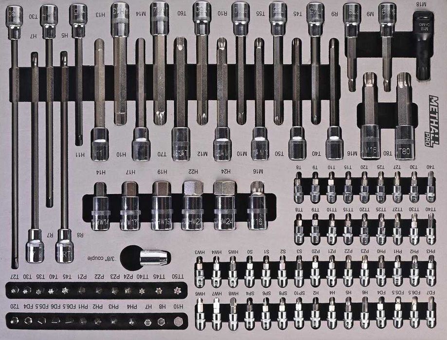 Profesjonalna Szafka Narzędziowa Methall Pro 256el 7 szuflad / wózek