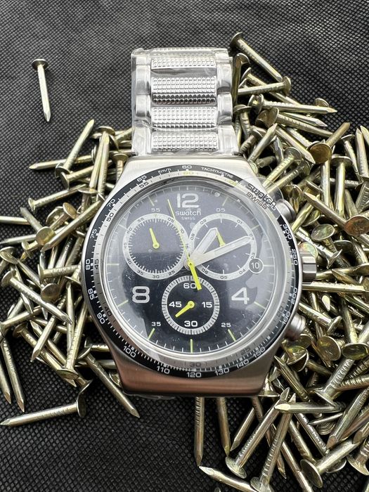 Swatch Irony Sprinkled Water, YVS411G, Nowy, Full Set