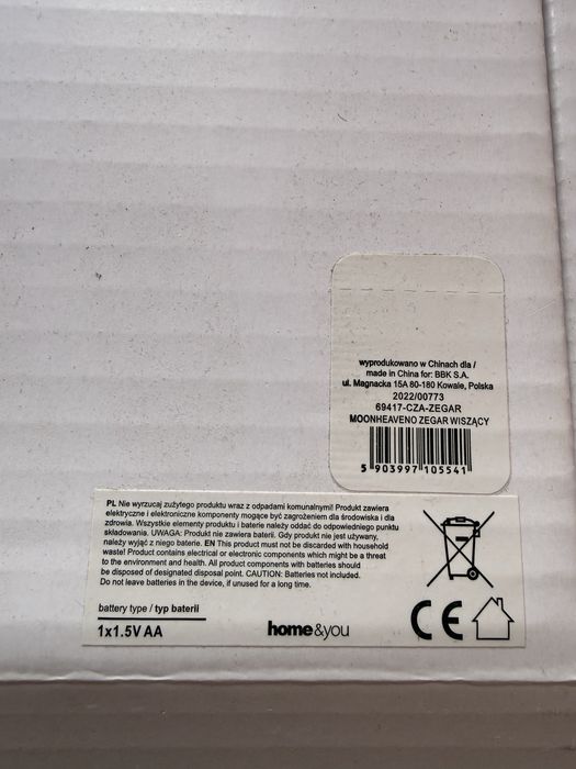 Zegar ścienny glamour Home & You