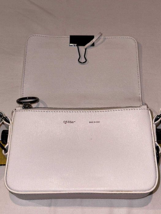 Off-White Mini Binder Clip Bag