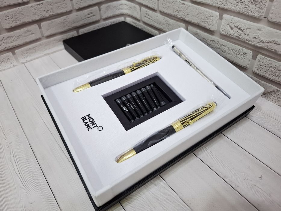 Подарунковий набір Montblanc дві ручки + стрижень