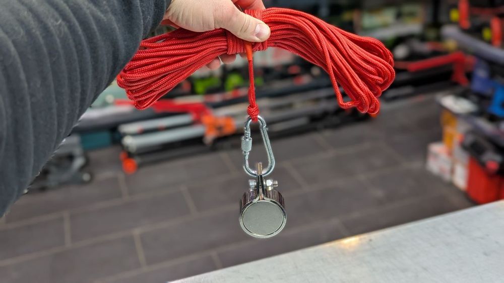 СверхМощный Неодимовый Поисковый магнит 150Кг LNT55 Канат 30м+Карабин