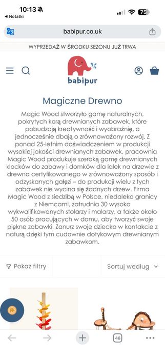 Drewniane klocki Magic Wood