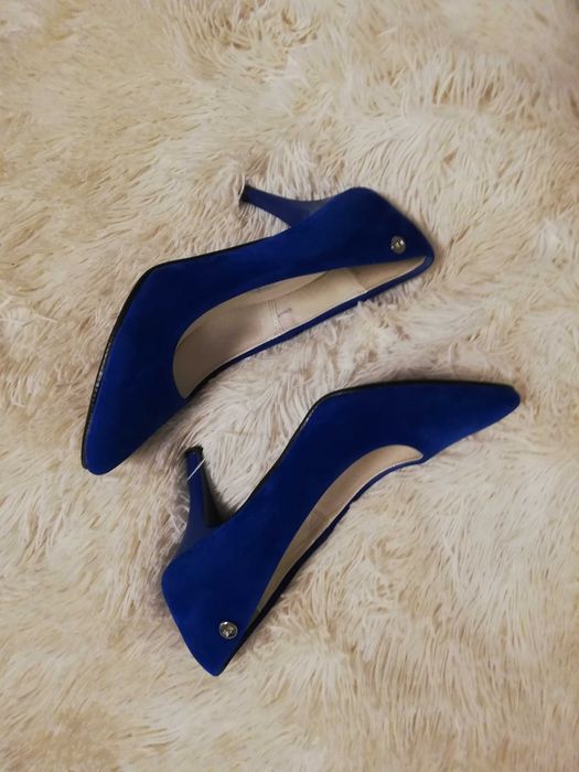 szpilki chabrowe 36 zamsz krzyś but