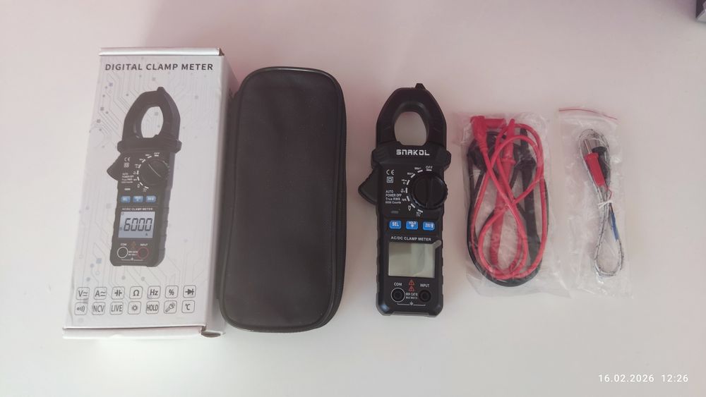 Цифрові струмові кліщі ANENG PN108 AC/DC 600A | True RMS |