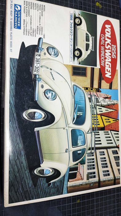Kit Modelismo 1989 Gunze Sangyo G-149 VW Beetle Oval 1/24 Novo Selado