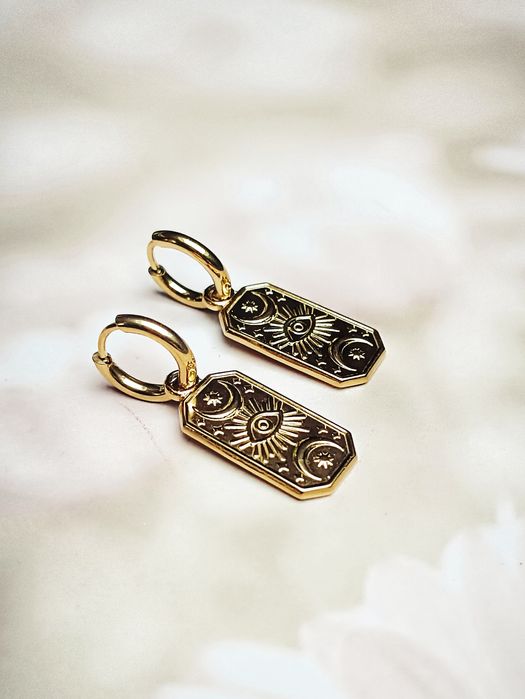 Komplet dwóch par kolczyków ze stali nierdzewnej