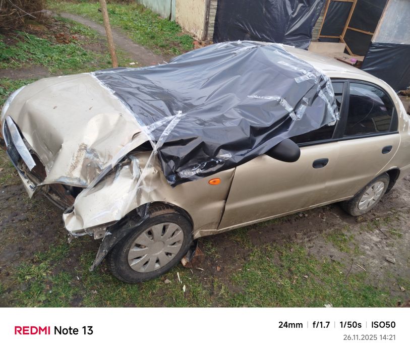 ЗАЗ Ланос 1.5  после дтп