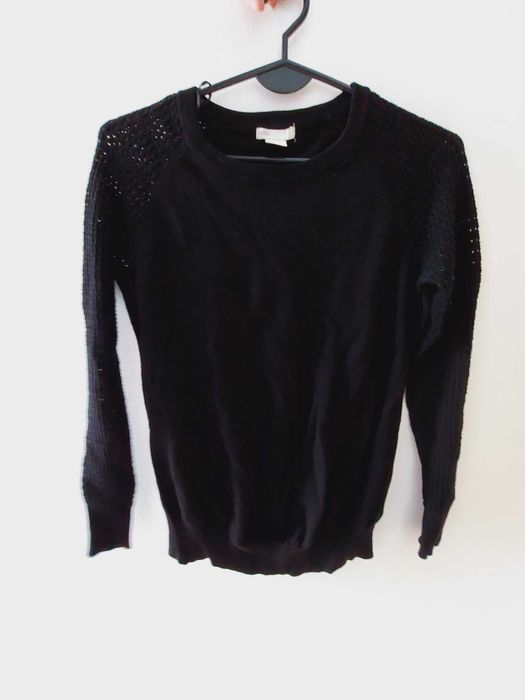 Czarny sweterek ciążowy H&M 36 / S