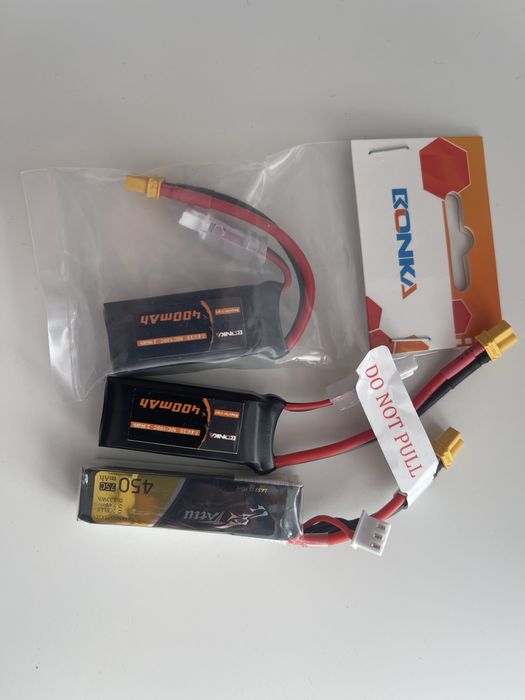Baterias lipo 2s 450mah 400mah tattu bonka
