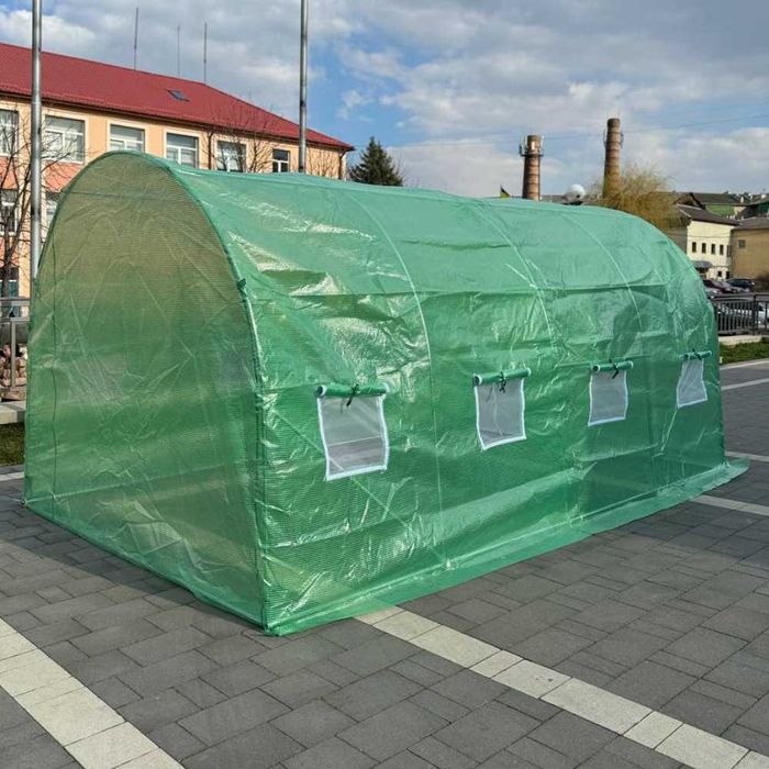 Теплиця каркасна садова Парник каркасний з плівкою 6/10/18 кв.м Польща