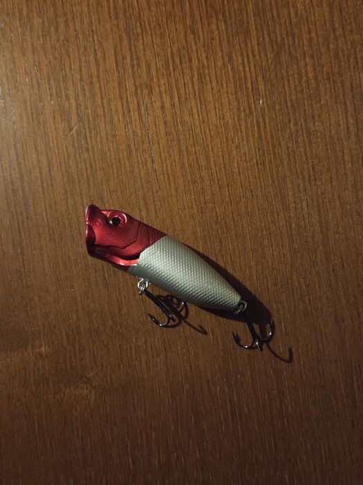 Conjunto 5 Iscas de Pesca Popper com Rattling (Novas)