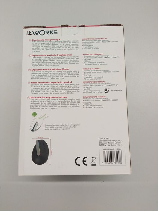 i.t.WORKS Wireless Vertical Ergonomic Mouse437115721551063043