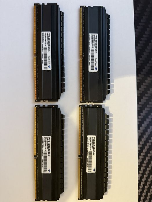 Ram Viper Blackout Patriot 4x4GB 3200MHz CL16