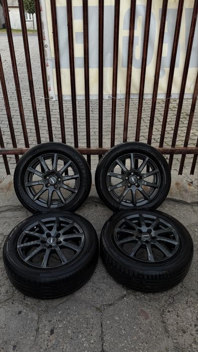 Felgi Rial Milano 5x100 16”6.5j Et38 + opony Toyo. SUPER STAN