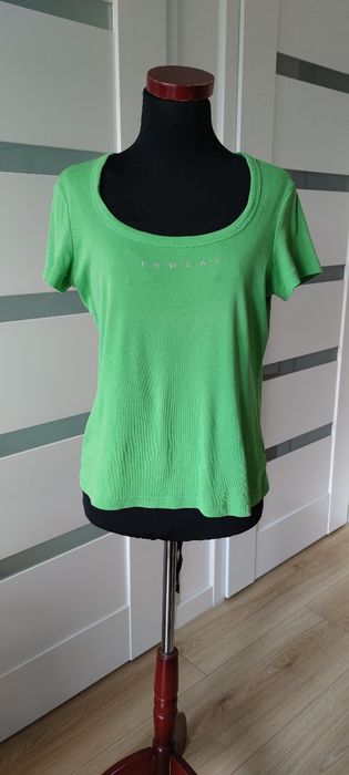 T-shirt bluzka top L 40 InWear zielony bawełna
