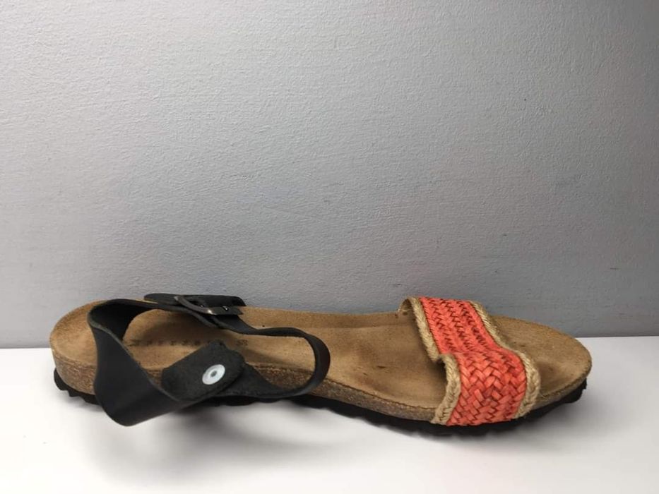 Sandaly skorzane peckott Rozmiar 39