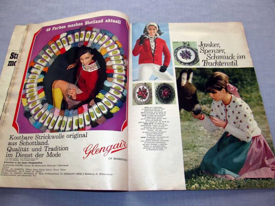 Burda Strickmoden Handarbeiten 1968 Vintage