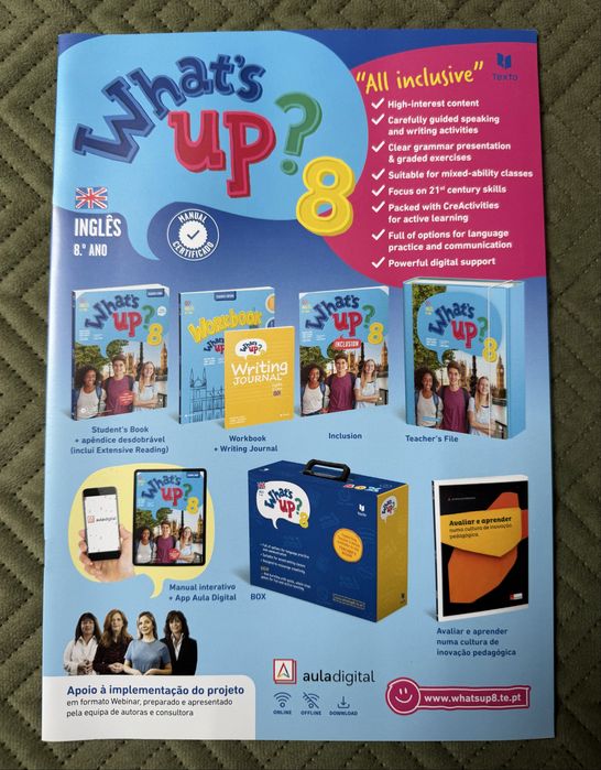 Dossier do professor completo de Inglês: What’s Up? 8 ano