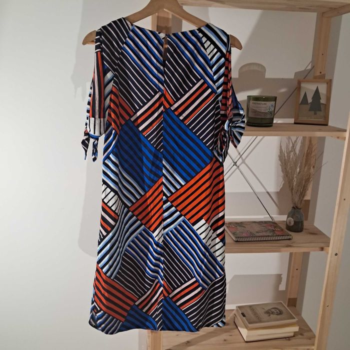 Kolorowa sukienka etniczna z wiskozy 100% wiskoza M 38