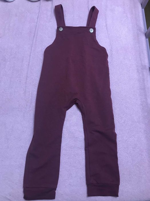 Ogrodniczki mybasic bordowe 98-104