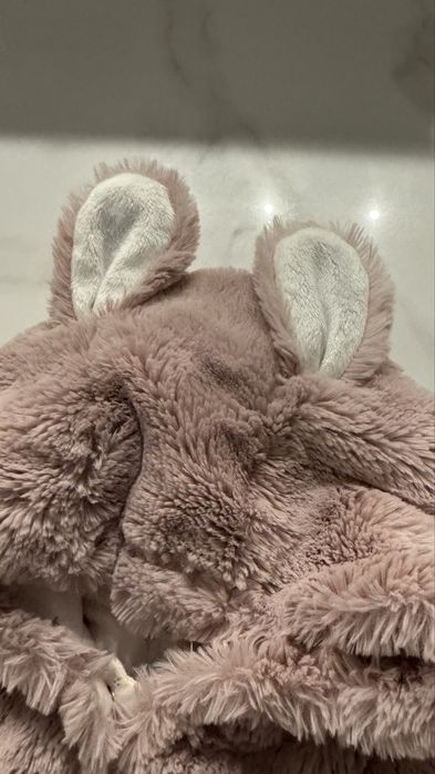 Демісезонний плюшевий комбінезон зайчик Next 12-18 місяців
