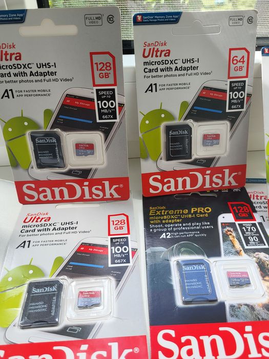 San Disk ultra 128gb,micro sd 64/128gb