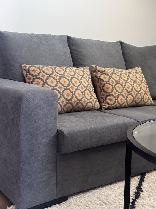 Sofá chaise longue de 3 lugares