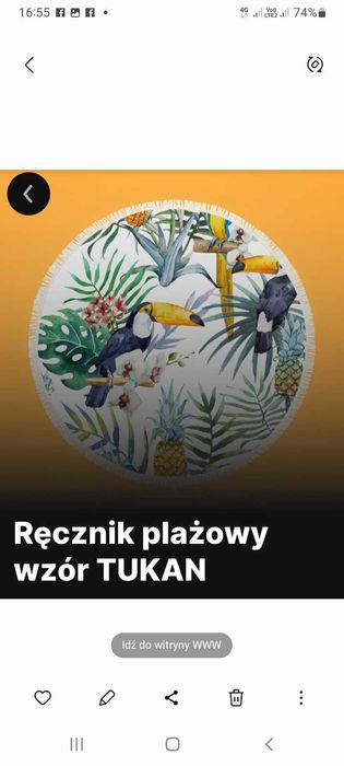 Nowy ręcznik 150cm okazja boho