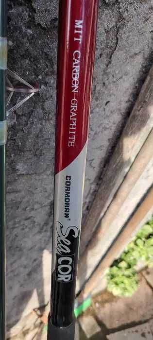 Cana de Pesca Cormoran 4.2 metros+Carrinho MITCHELL316+6kg chumbeiras