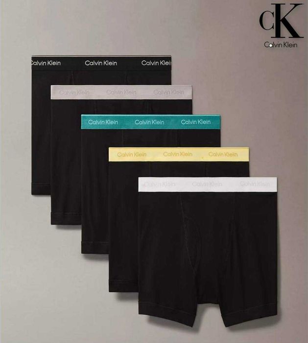 Набір чоловічі боксери Calvin Klein упаковка 5 штук чорні