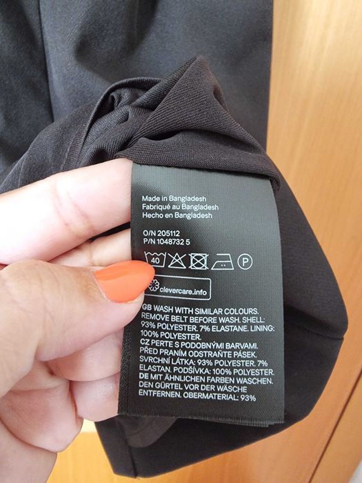 Vestido preto executivo H&M, tamanho 34 - novo com etiqueta