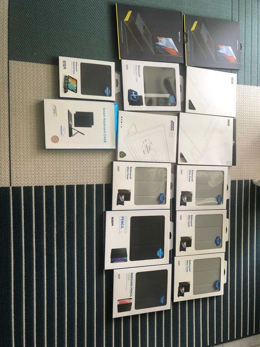 Lot of 12 Tablet Cases + 2 Laptop Stands – Brand New64564001244162120