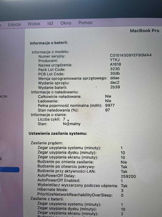 MacBook Pro Intel Core I7