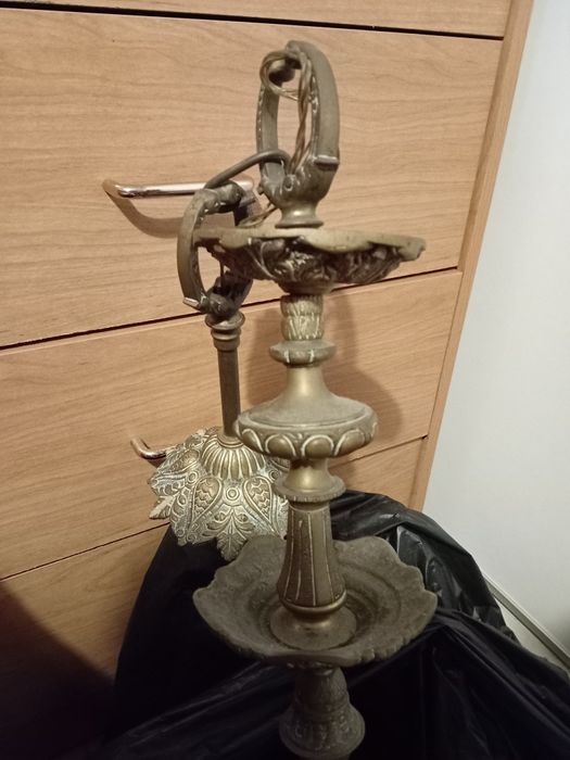 Candeeiro de tecto em metal