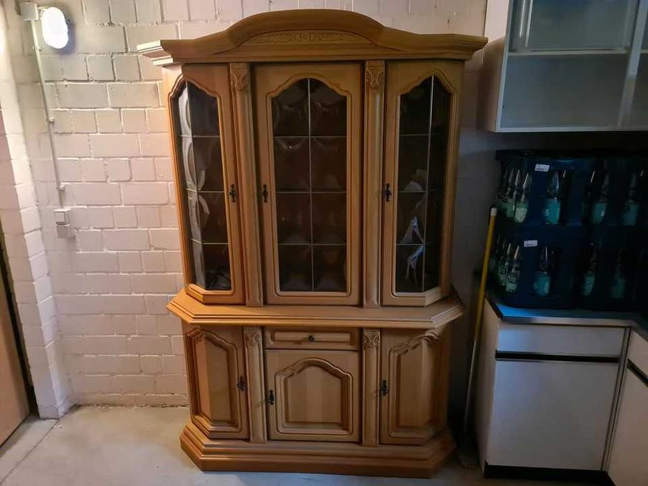 Вітрина буфет дуб- горіх