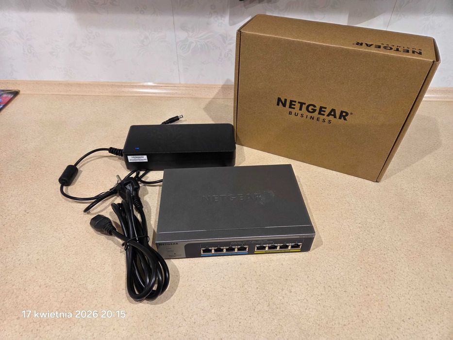Switch NETGEAR MS108EUP-100EUS zarządzany 2.5G Ethernet (100/1000/2500) PoE+ OKAZJA! Wieczysta GWARANCJA!