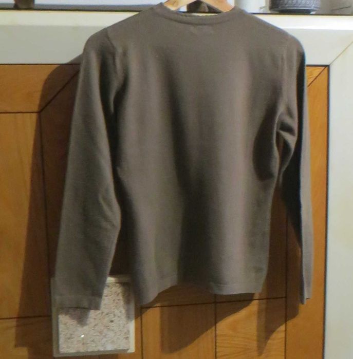 Camisola em angorá, Castanha - Marca: Sidney woman . Tam. S