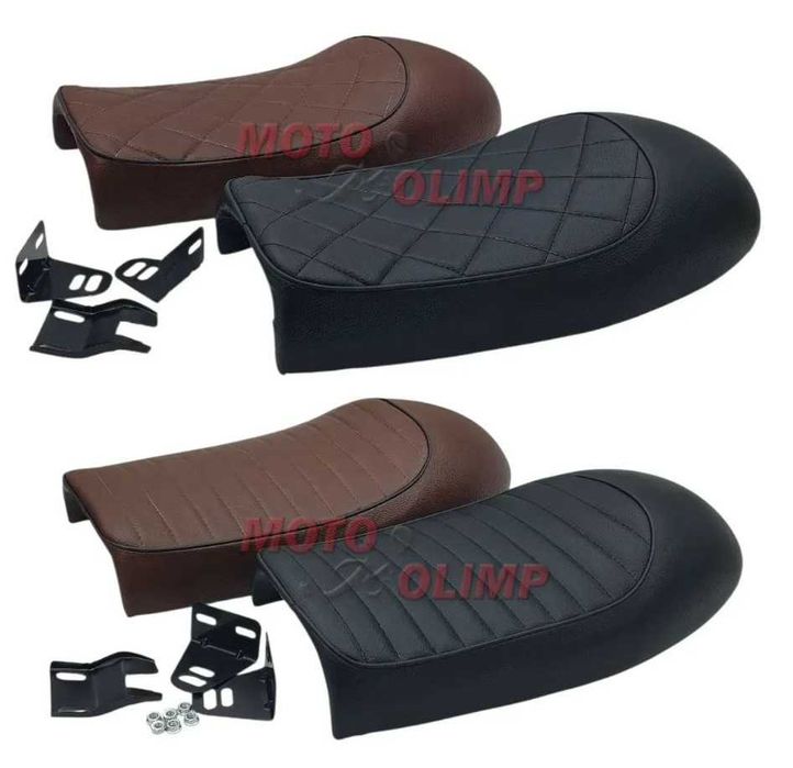 Сидіння на ретро мотоцикл кастом (Street Cafe Racer Bobber) з горбом